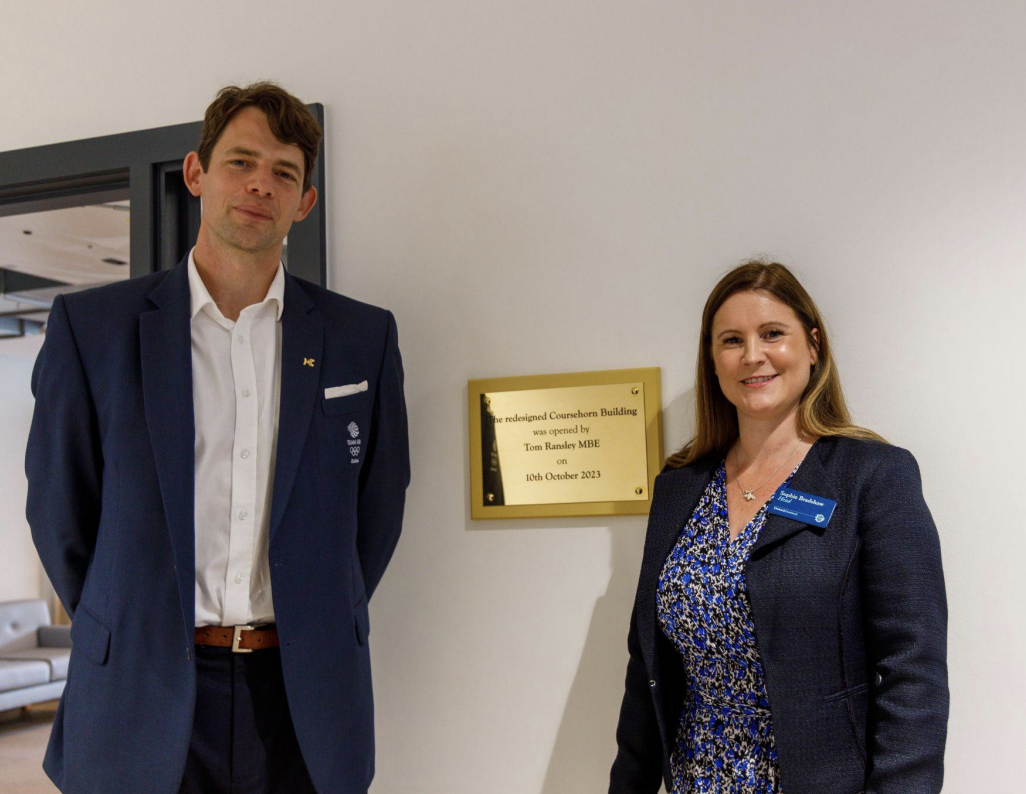 Olympic Gold Medalist and Alumni Tom Ransley MBE opens the redesigned Coursehorn Building at Dulwich Cranbrook
